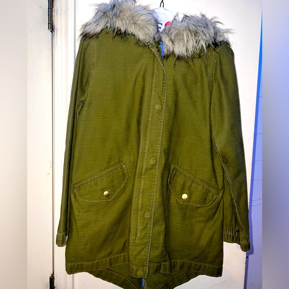 Crewcuts Girls Linen Parka